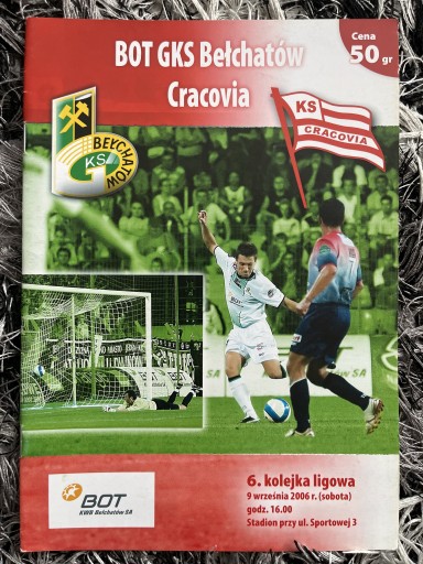 Zdjęcie oferty: Program meczowy GKS Bełchatów - Cracovia Kraków