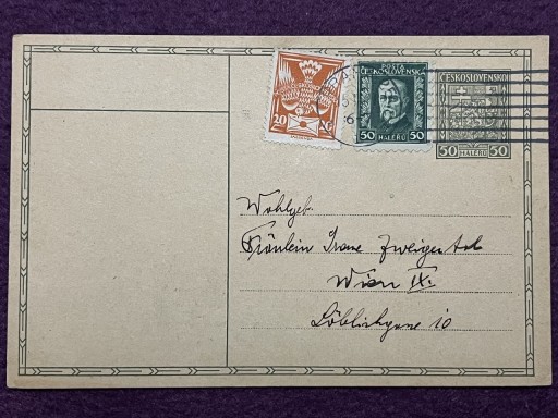 Zdjęcie oferty: Karta korespondencyjna Praha 1927r