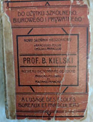 Zdjęcie oferty: Nowy słownik kieszonkowy franc-pol pol-franc 1925