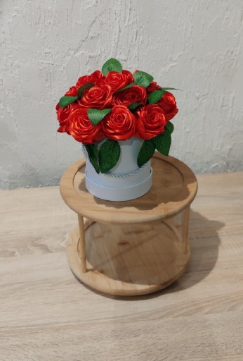 Zdjęcie oferty: Flowerbox wieczne czerwone róże Dzień Matki 