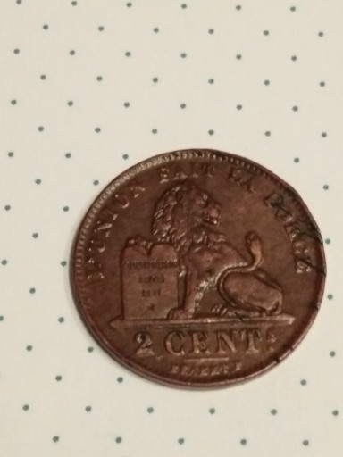 Zdjęcie oferty: Moneta 2 centymy Belgia 1909