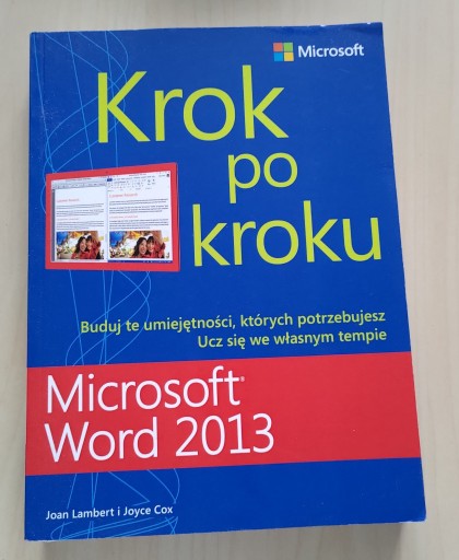 Zdjęcie oferty: Microsoft Word 2013 Krok po kroku, Lambert, Cox