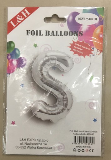 Zdjęcie oferty: Balony litery na Hel 