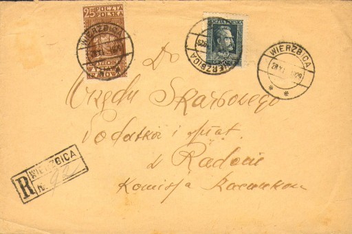 Zdjęcie oferty: 1929 - Agencja Wierzbica (Radom) - polecony 