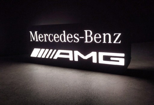 Zdjęcie oferty: Lampka Mercedes AMG Lightbox prezent nocna LED 