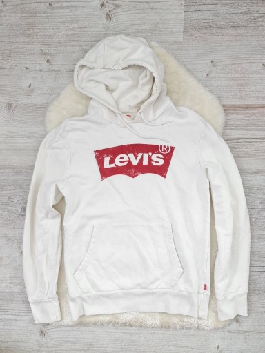 Zdjęcie oferty: bluza z Kapturem Levi's , Biała Rozmiar S Levis