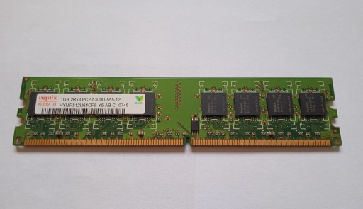Zdjęcie oferty: Pamięć RAM Hynix 1GB DDR2 PC2-5300U-555-12