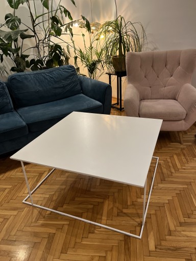 Zdjęcie oferty: STOLIK KAWOWY DO SALONU STALOWY 100 x 100 cm