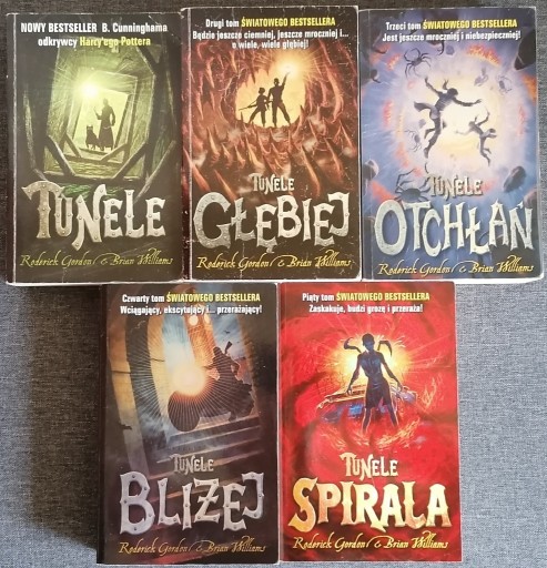 Zdjęcie oferty: TUNELE – 5 tomów,  Roderick Gordon, Brian Williams