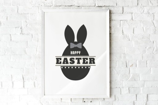 Zdjęcie oferty: Plakat/obraz wielkanocny A4 "Happy Easter"