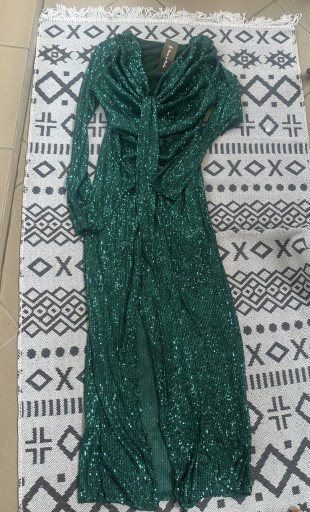 Zdjęcie oferty: Sukienka cekinowa butelkowa zieleń