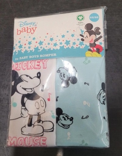 Zdjęcie oferty: Disney, 2 x body niemowlęce Myszka Mickey