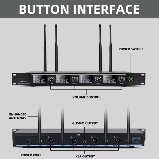 Zdjęcie oferty: Depusheng DF204 Bezprzewodowy System Mikrofonowy