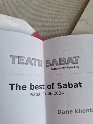 Zdjęcie oferty: The Best of Sabat bilet dla 2 osób 