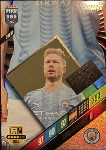 Zdjęcie oferty: Karta Giant Fifa365 Kevin De Bruyne 293