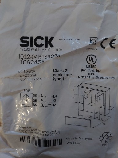 Zdjęcie oferty: SICK  IQ12-04BPSKQ8S