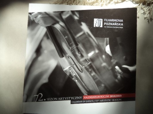 Zdjęcie oferty: Filharmonia Poznańska 72 Sezon Artyst. Kalendarium