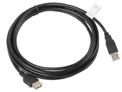 Zdjęcie oferty: Przedłużacz USB Lanberg 3m czarny