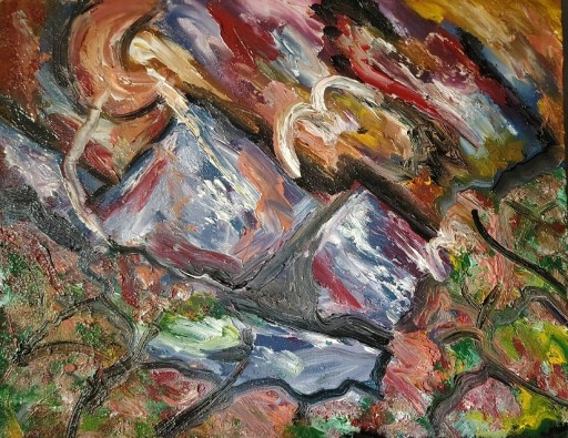 Zdjęcie oferty: Obraz olejny na płótnie 40 50 abstrakcja