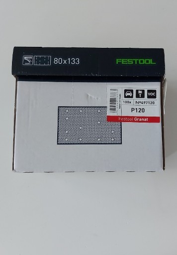 Zdjęcie oferty: Arkusz ścierny FESTOOL GRANAT P120/100 szt. 497120