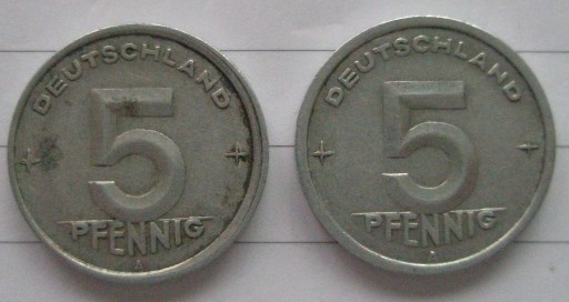 Zdjęcie oferty: NRD, 2 x 5 pF 1948 A oraz 1949 A. St. 3, 3+.