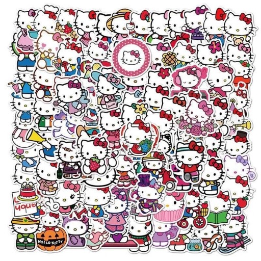 Zdjęcie oferty: Naklejki Hello Kitty 100 sztuk