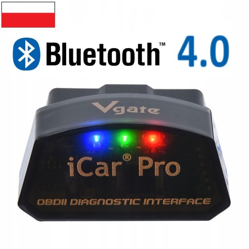 Zdjęcie oferty: Interfejs diagnostyczny OBD 2 VGATE ICAR PRO Android iOS kasowanie błedów