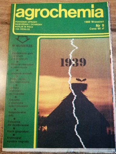 Zdjęcie oferty: Agrochemia 9/89Wrzesień 1989  Nawożenie OchronaPGR