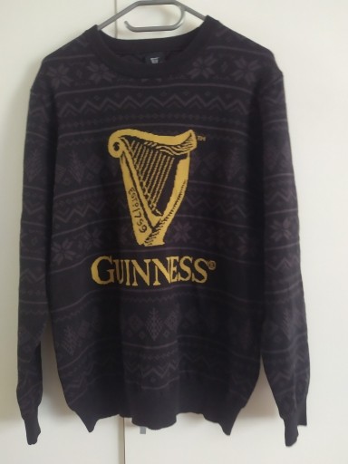 Zdjęcie oferty: GUINNESS SWETER wzór norweski prezent M