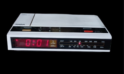 Zdjęcie oferty: Stare radio Saba Duo Clock 6 z 1985 roku Vintage 