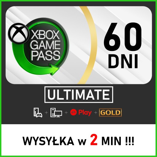 Zdjęcie oferty: XBOX GAME PASS ULTIMATE 60 DNI 2 MIESIĄCE + GOLD