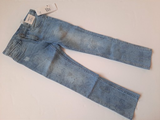 Zdjęcie oferty: Wzorzyste skinny Fit Jeans dżinsy H&M roz 122 