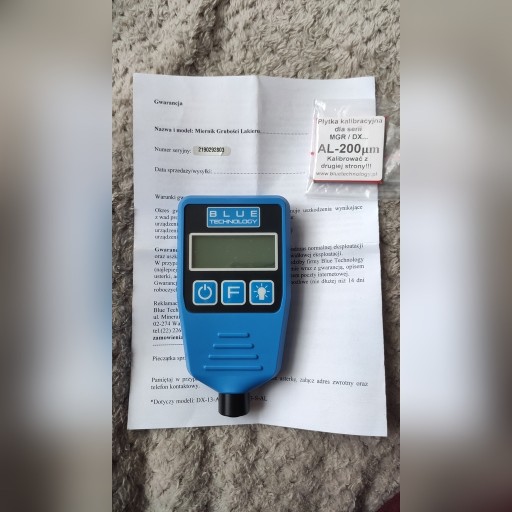 Zdjęcie oferty: Miernik lakieru Blue Technology DX-13-AL