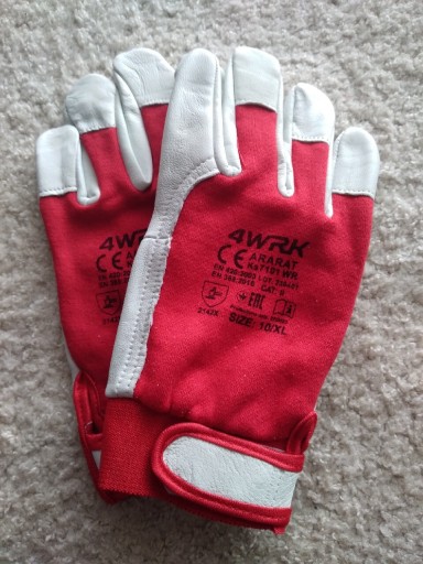 Zdjęcie oferty: Rekawice rękawiczki robocze skórzane monterskie 10