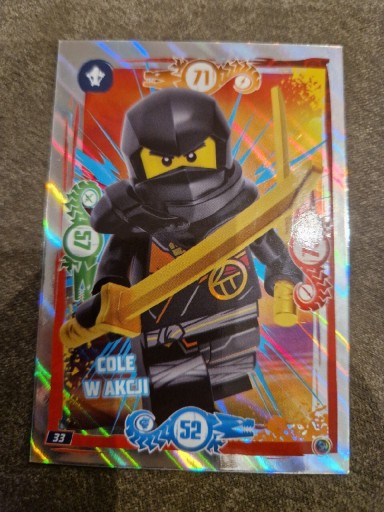 Zdjęcie oferty: Lego ninjago karta nr 33 seria 9