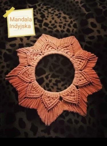 Zdjęcie oferty: Makrama Mandala Boho  Róż 