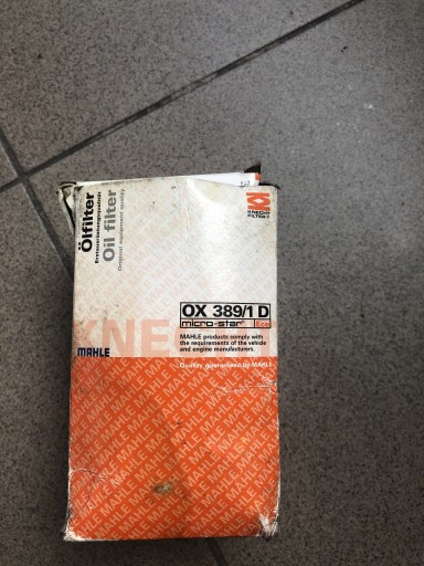 Zdjęcie oferty: FILTR OLEJU OX 389/1 MAHLE 