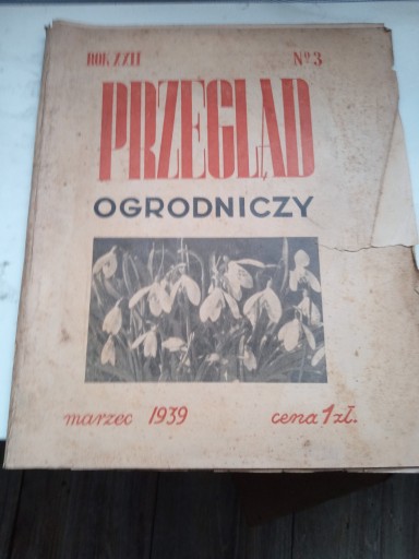 Zdjęcie oferty: Przegląd ogrodniczy. Nr 03 - marzec 1939