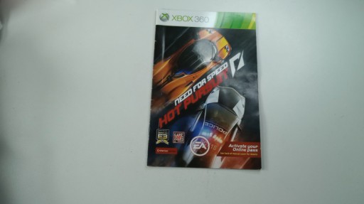 Zdjęcie oferty: Instrukcja Need for speed hot pursuit xbox 360 