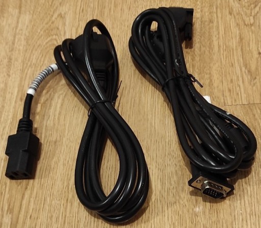 Zdjęcie oferty: Zestaw - 3szt. kabel zasilający +1 kabel VGA