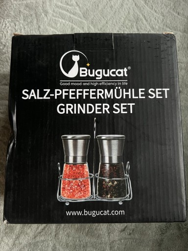 Zdjęcie oferty: Młynek do soli i pieprzu Bugucat, zestaw 2 szt.