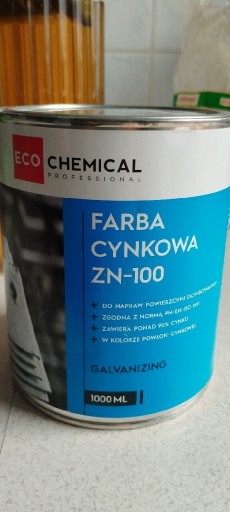 Zdjęcie oferty: Farba cynkowa ECO CHEMICAL ZN 100 1 Litr