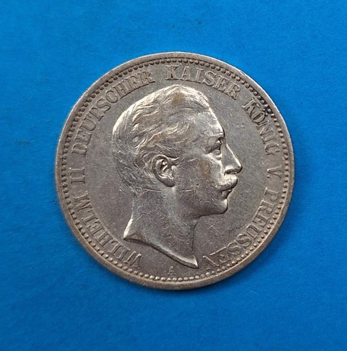 Zdjęcie oferty: Niemcy, Prusy 2 marki 1906, Wilhelm II, Ag 0,900