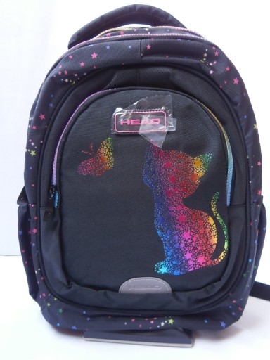 Zdjęcie oferty: Duży PLECAK MARKOWY HEAD RAINBOW KITTY tęczowy KOT 41 CM SOLIDNY
