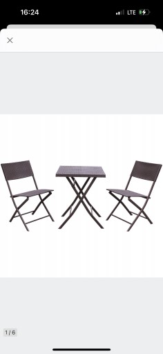 Zdjęcie oferty: Stół z krzesłami ogrodowy zewnętrzny komplet