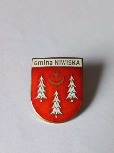 Zdjęcie oferty: Herb gmina Niwiska przypinka pin wpinka metaliczna