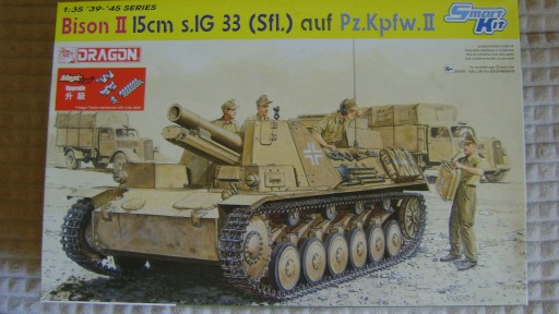 Zdjęcie oferty: Bison II 15cm s.IG 33 [Sfl.] auf Pz.Kpfw.II  Dragon 6440 1:35