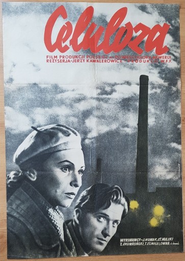 Zdjęcie oferty: Celuloza, Berman, 1954, bardzo rzadki plakat, RARE