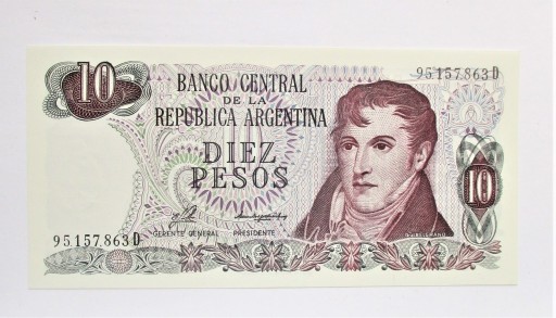 Zdjęcie oferty: 10 Pesos  Argentyna stan UNC