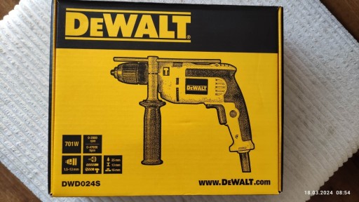 Zdjęcie oferty: Wiertarka z udarem DeWalt DWD024s